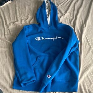 Blue champion hoodie